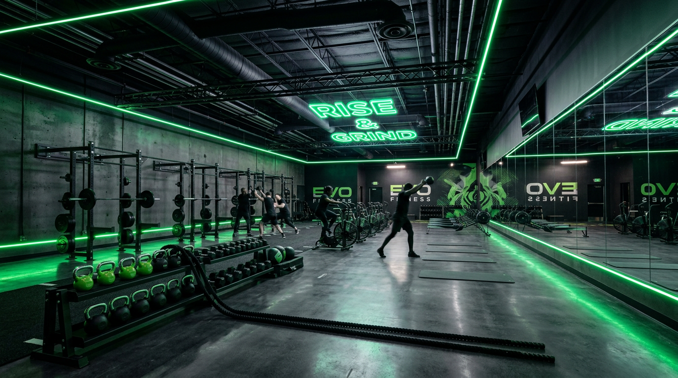 Modern fitness studio ready for launch