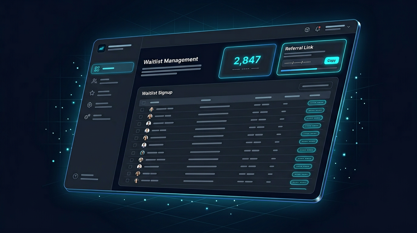 SaaS waitlist dashboard preview